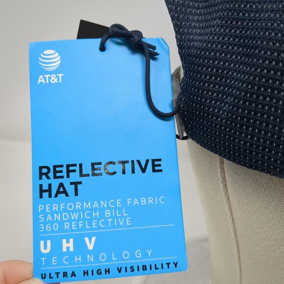 AT&T Strapback Baseball Cap Blue One Size Performance Reflective Image Solutions - Picture 6 of 11